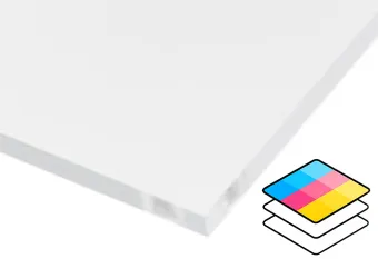 (afbeelding voor) acryl transparant 5 mm - witdruk achter kleurvlak